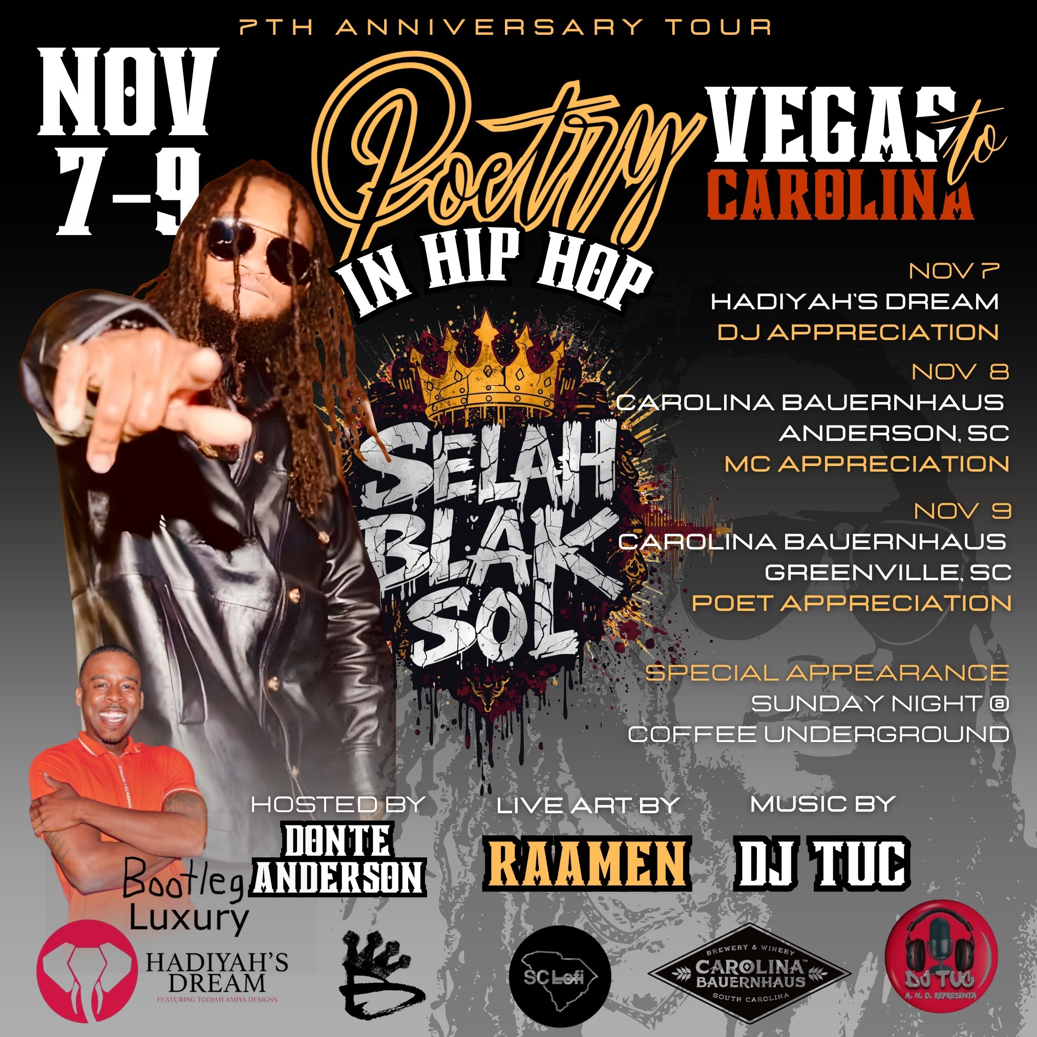 Poetry in Hip Hop - Vegas to Carolina with Selah BLaK SoL
